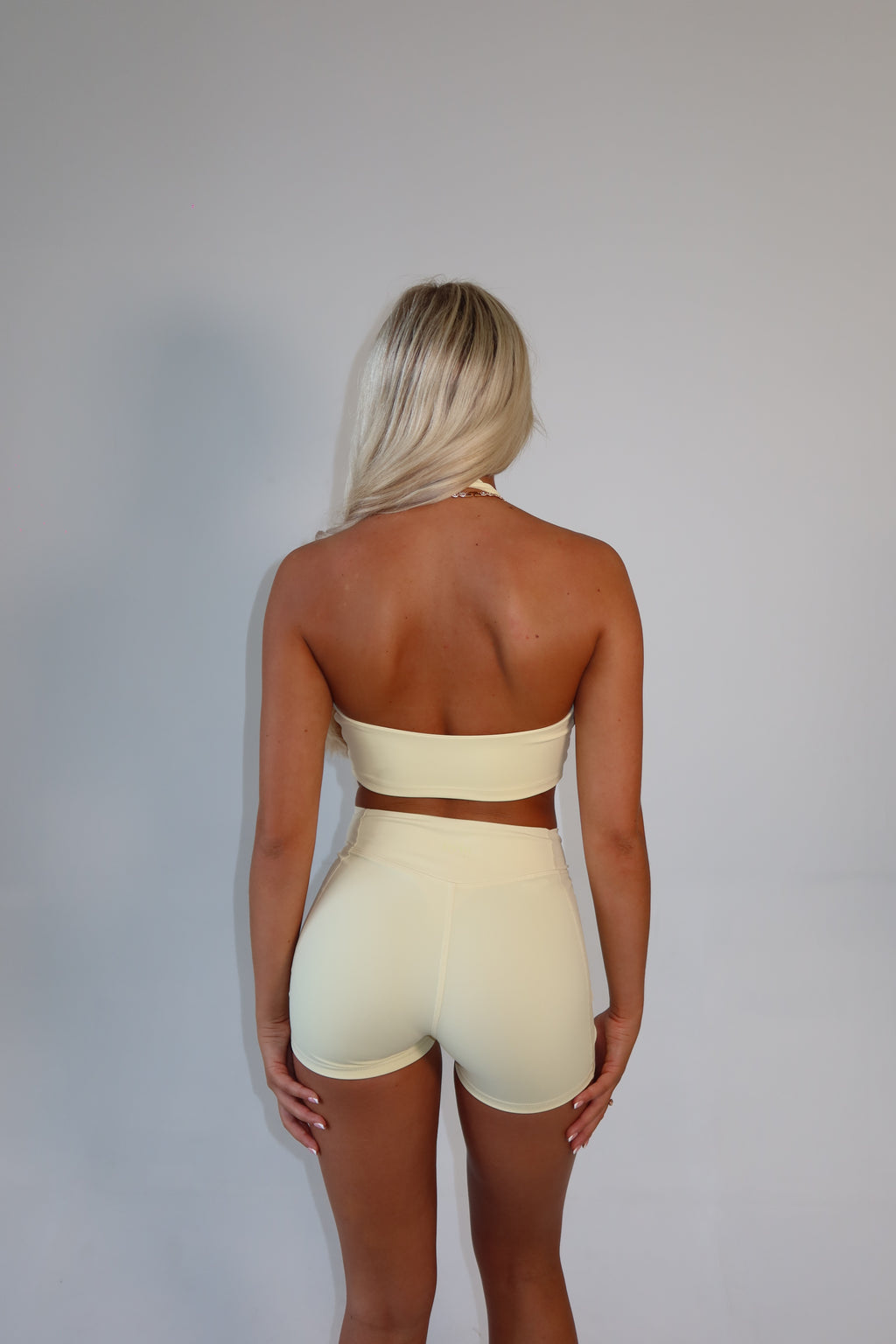 Butter Yellow Halter Neck Bralette