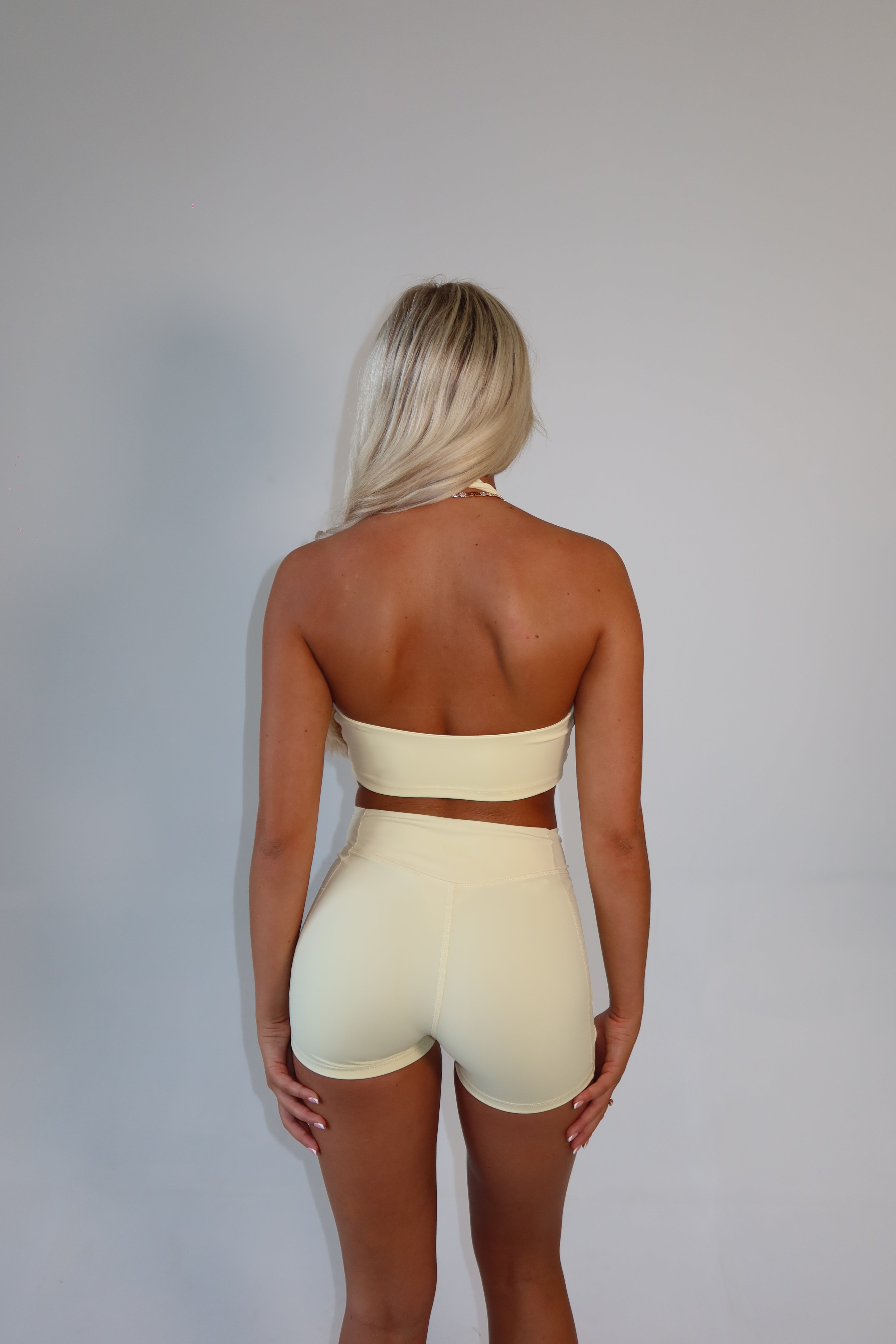 Butter Yellow Halter Neck Bralette