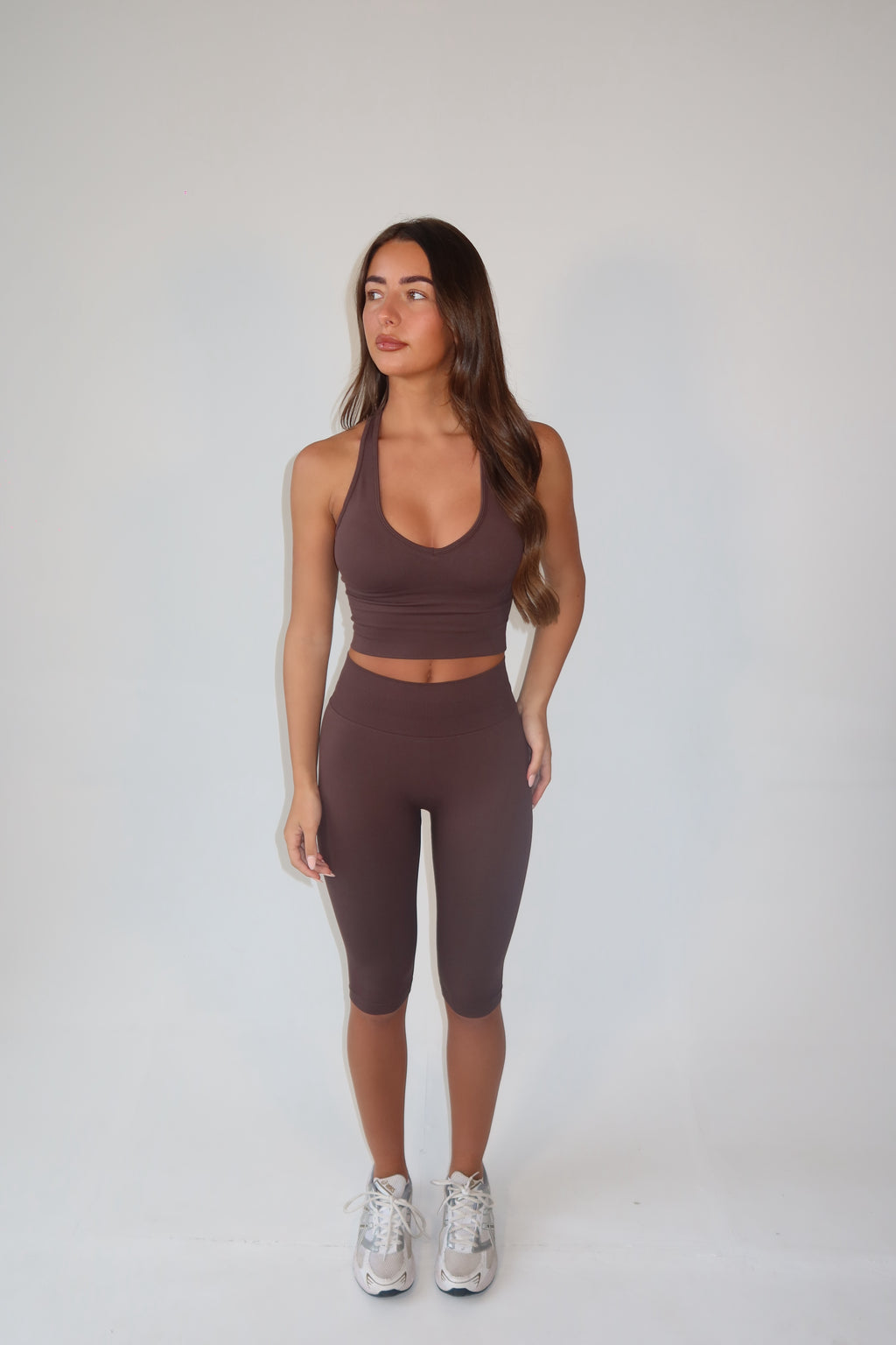 Sculpt Chocolate Vest Top