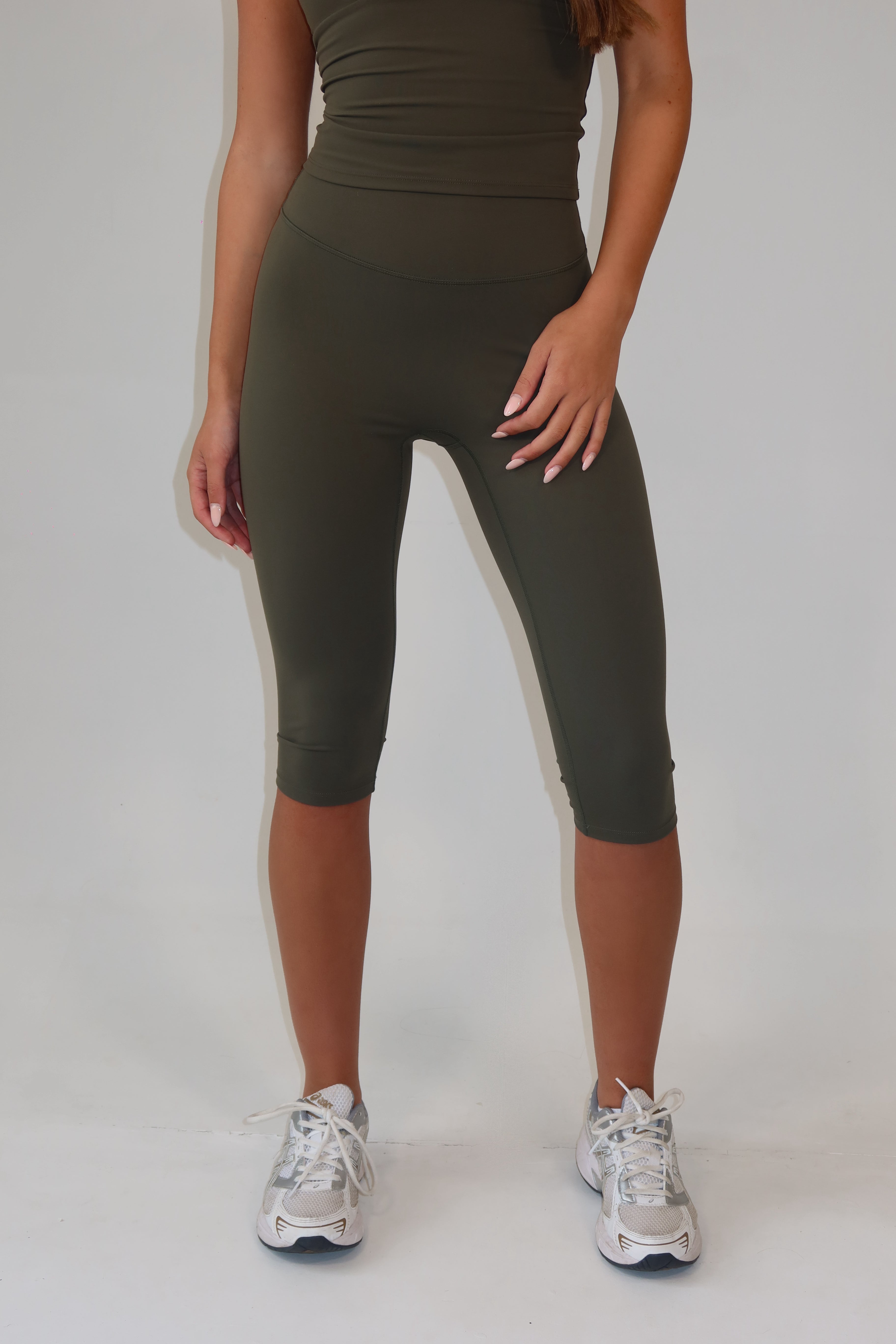 Khaki Capri